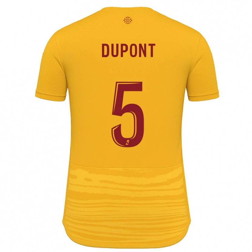 Danxen Damen Baptiste Dupont #5 Orange Burgunder Auswärtstrikot Trikot 2025/26 T-Shirt Schweiz
