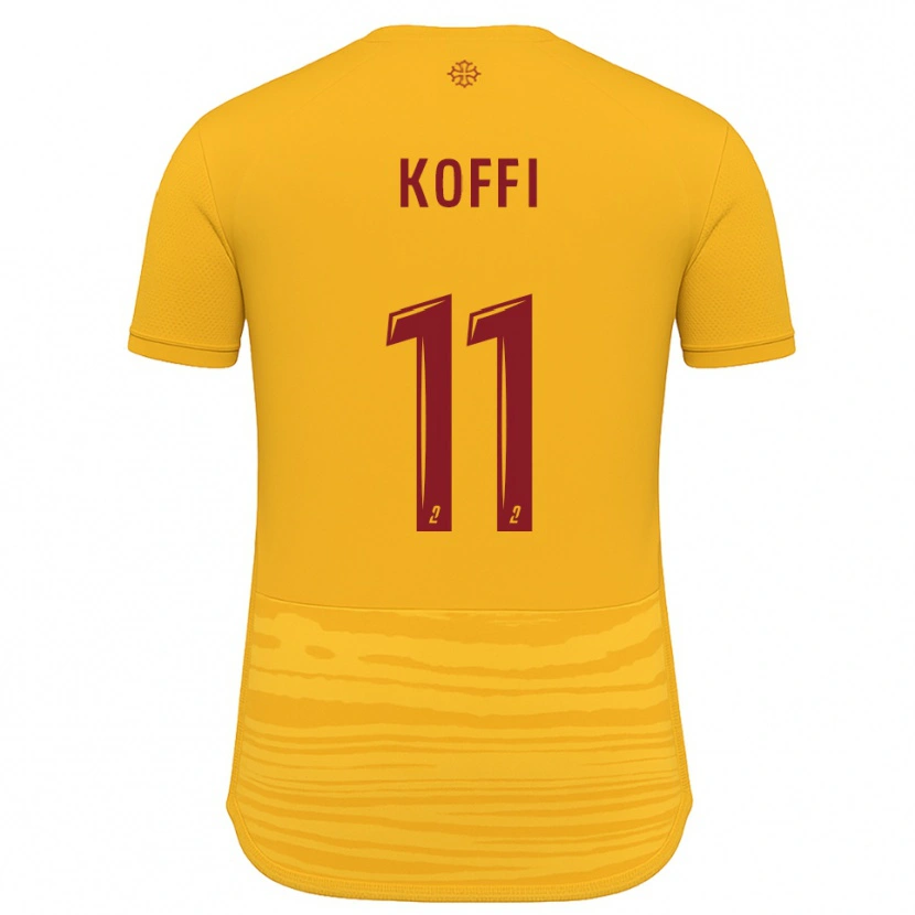 Danxen Damen William Koffi #11 Orange Burgunder Auswärtstrikot Trikot 2025/26 T-Shirt Schweiz
