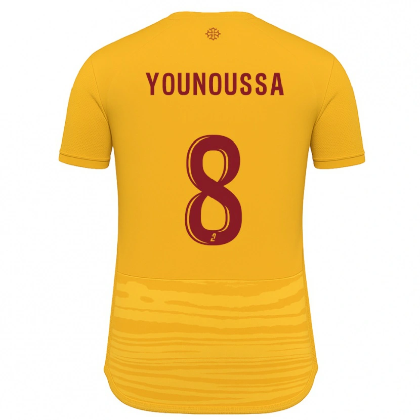 Danxen Damen Wilitty Younoussa #8 Orange Burgunder Auswärtstrikot Trikot 2025/26 T-Shirt Schweiz