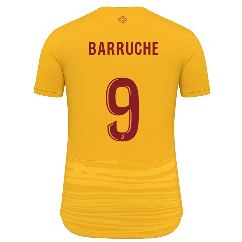 Danxen Damen Théo Barruche #9 Orange Burgunder Auswärtstrikot Trikot 2025/26 T-Shirt Schweiz