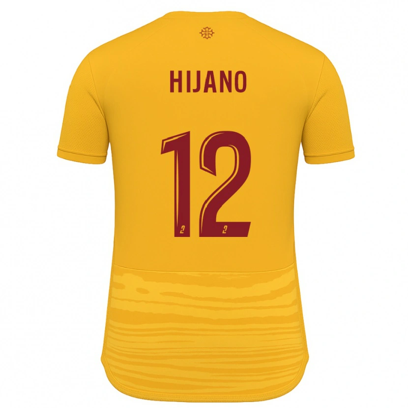 Danxen Damen Noa Hijano #12 Orange Burgunder Auswärtstrikot Trikot 2025/26 T-Shirt Schweiz