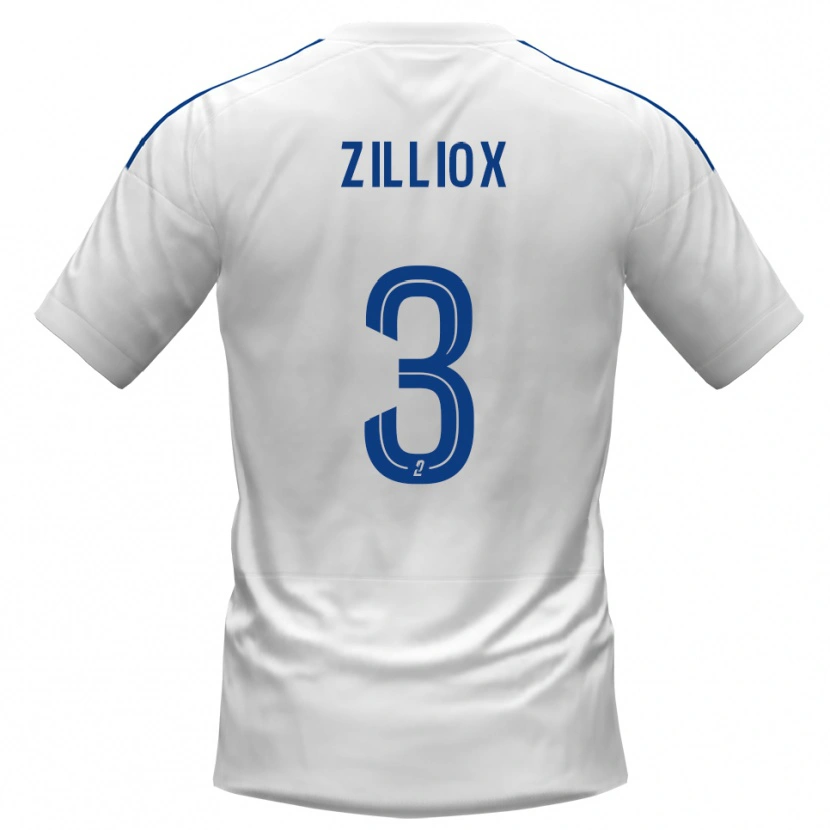 Danxen Damen Noah Zilliox #3 Weiß Blau Auswärtstrikot Trikot 2025/26 T-Shirt Schweiz