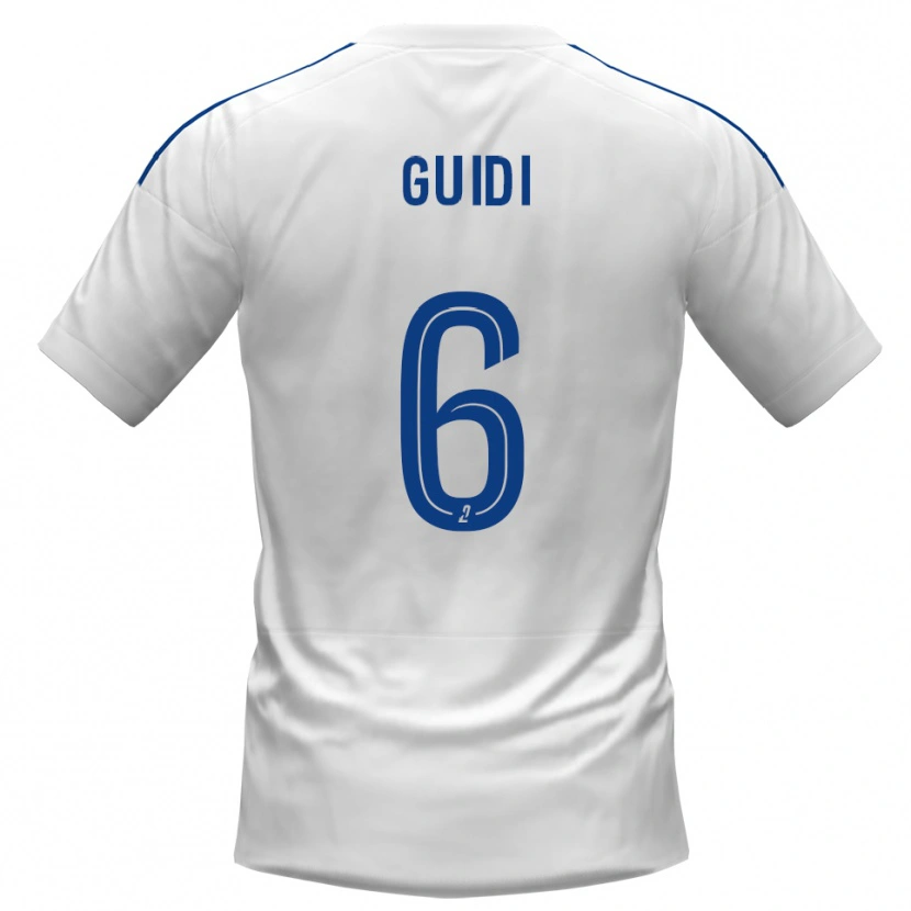 Danxen Damen Dumè Guidi #6 Weiß Blau Auswärtstrikot Trikot 2025/26 T-Shirt Schweiz
