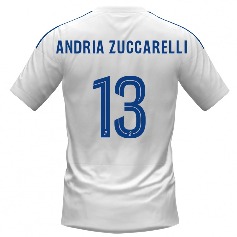 Danxen Damen Carlu Andria Zuccarelli #13 Weiß Blau Auswärtstrikot Trikot 2025/26 T-Shirt Schweiz