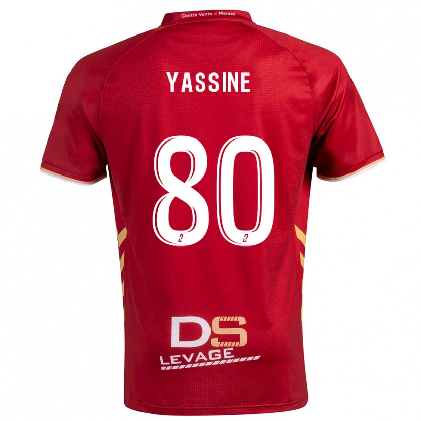 Danxen Damen Gessime Yassine #80 Burgunder Gold Auswärtstrikot Trikot 2025/26 T-Shirt Schweiz