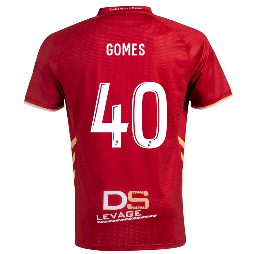Danxen Damen Yvan Gomes #40 Burgunder Gold Auswärtstrikot Trikot 2025/26 T-Shirt Schweiz