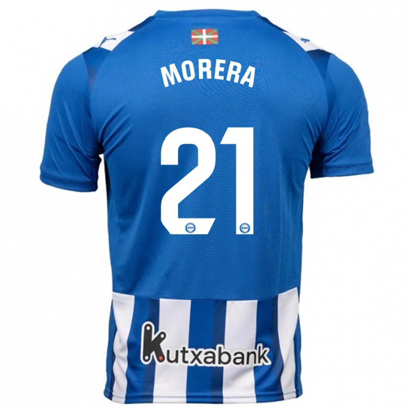 Danxen Kinder Carla Morera #21 Blau Weiß Heimtrikot Trikot 2025/26 T-Shirt Schweiz