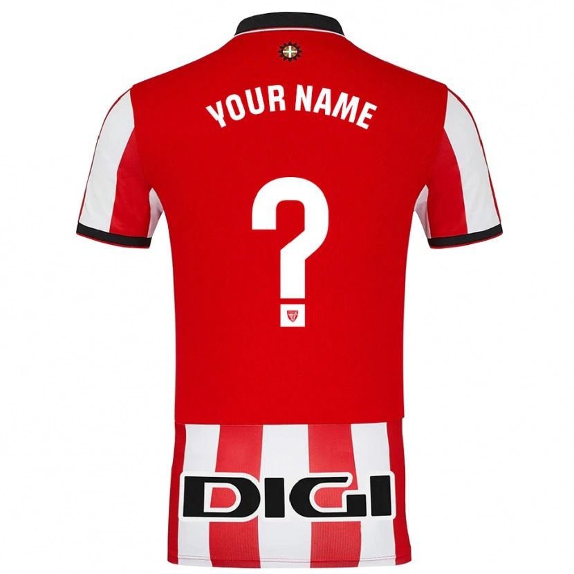 Danxen Kinder Ihren Namen #0 Rot Weiß Heimtrikot Trikot 2025/26 T-Shirt Schweiz