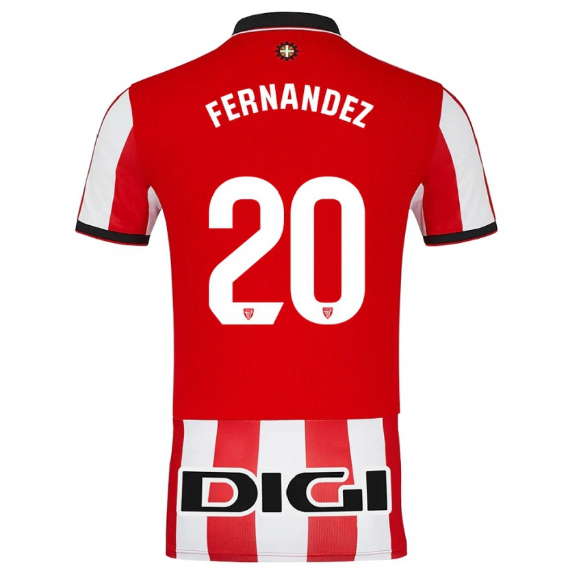 Danxen Kinder Hugo Fernández #20 Rot Weiß Heimtrikot Trikot 2025/26 T-Shirt Schweiz