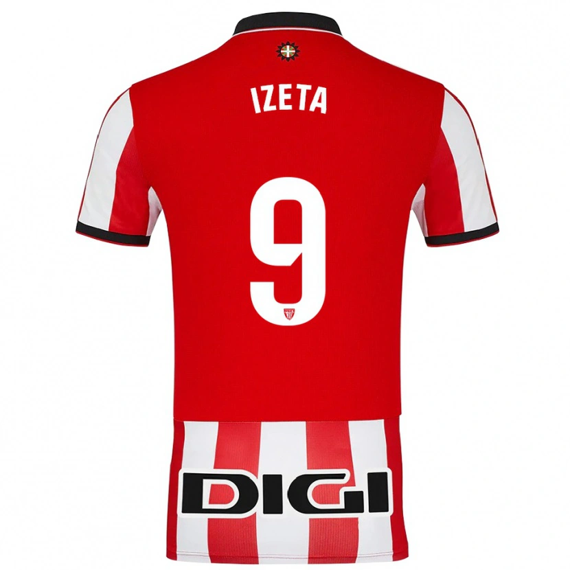 Danxen Kinder Urko Izeta #9 Rot Weiß Heimtrikot Trikot 2025/26 T-Shirt Schweiz