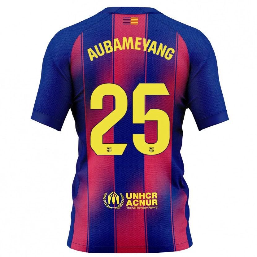 Danxen Kinder Pierre Emerick Aubameyang #25 Blau Rot Heimtrikot Trikot 2025/26 T-Shirt Schweiz