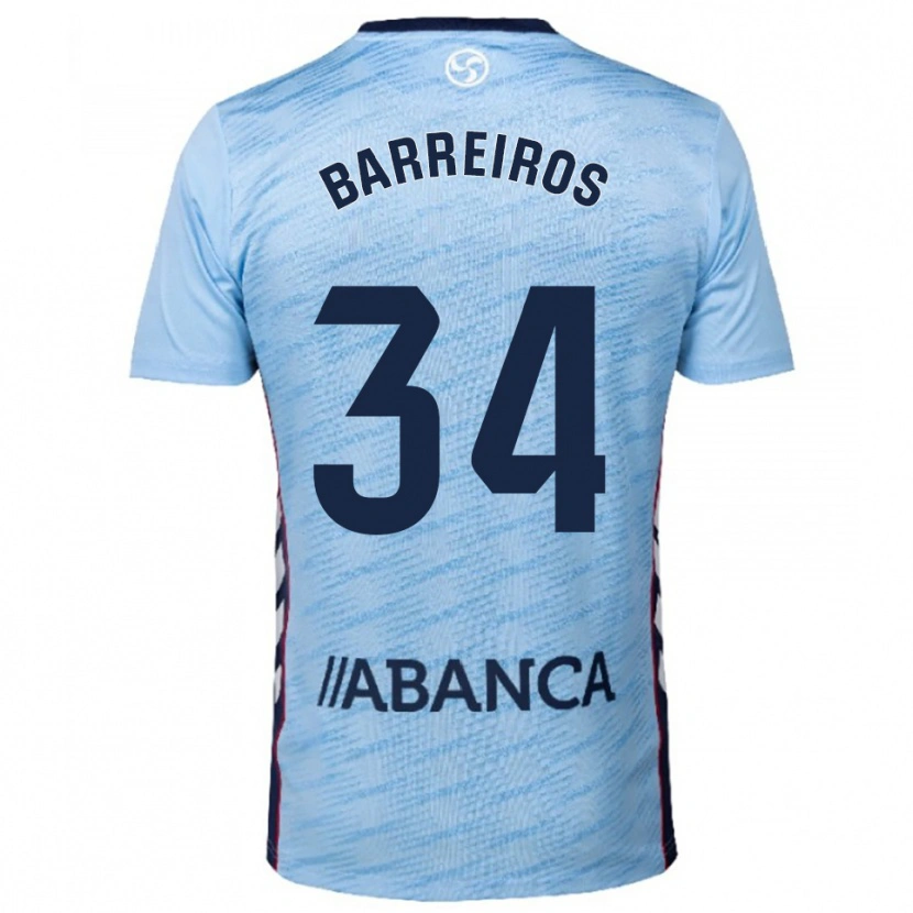 Danxen Kinder Iago Barreiros #34 Himmelblau Rot Heimtrikot Trikot 2025/26 T-Shirt Schweiz