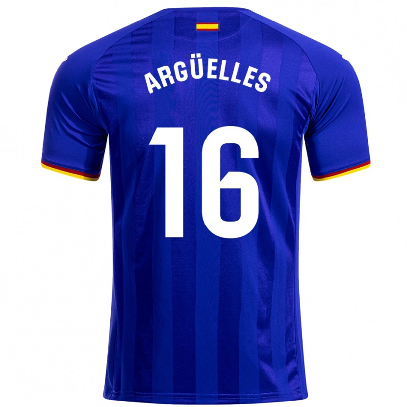 Danxen Kinder David Argüelles #16 Blau Rot Gelb Heimtrikot Trikot 2025/26 T-Shirt Schweiz