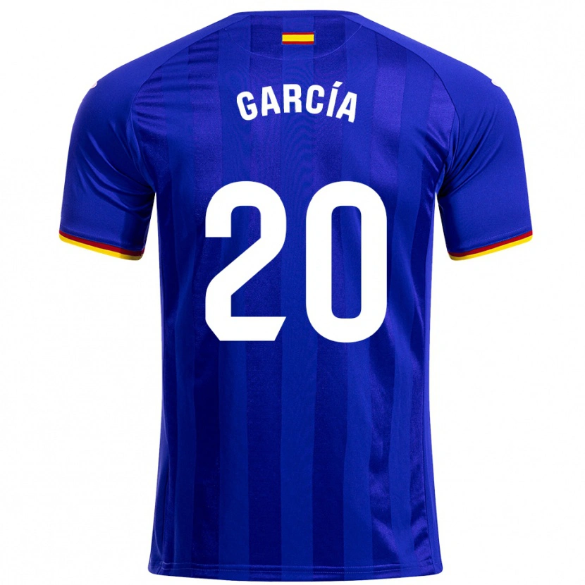 Danxen Kinder Álex García #20 Blau Rot Gelb Heimtrikot Trikot 2025/26 T-Shirt Schweiz