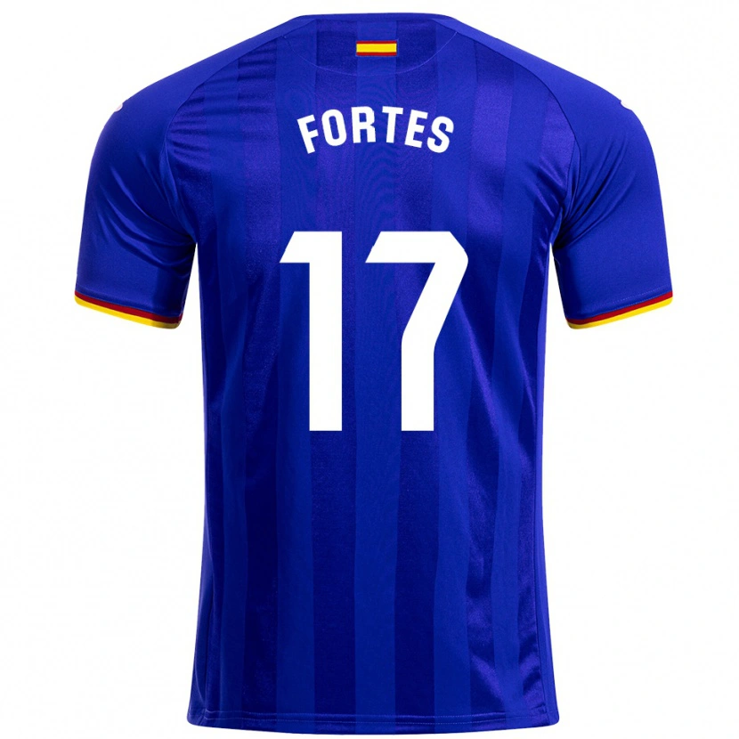 Danxen Kinder Joel Fortes #17 Blau Rot Gelb Heimtrikot Trikot 2025/26 T-Shirt Schweiz