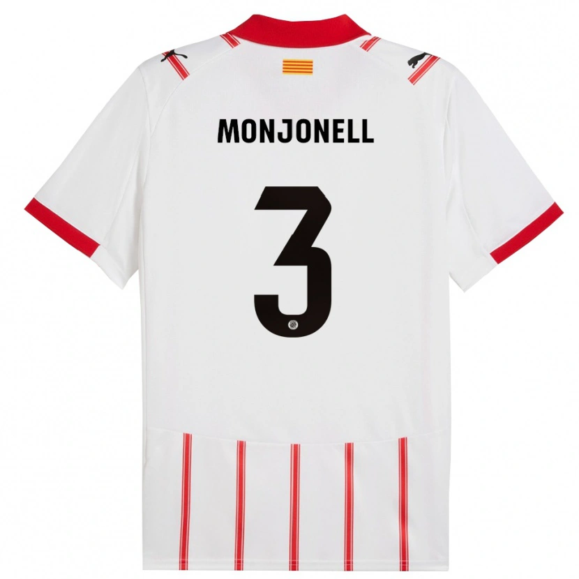 Danxen Kinder Eric Monjonell #3 Weiß Rot Heimtrikot Trikot 2025/26 T-Shirt Schweiz