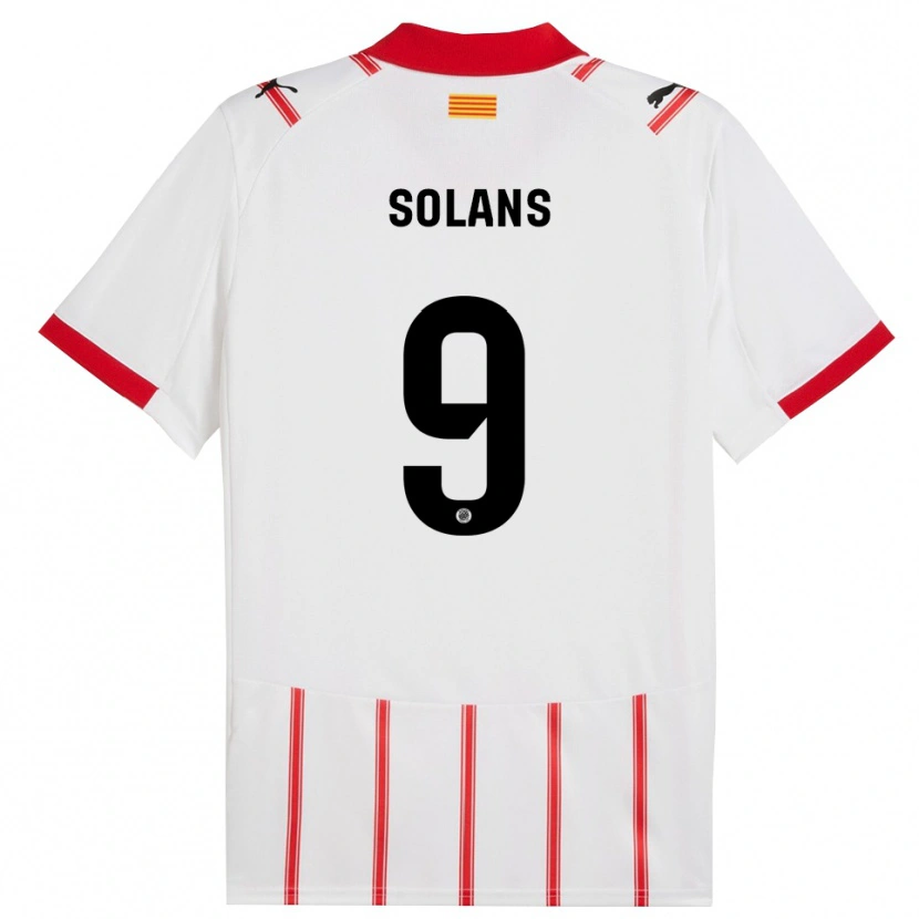 Danxen Kinder Sergi Solans #9 Weiß Rot Heimtrikot Trikot 2025/26 T-Shirt Schweiz