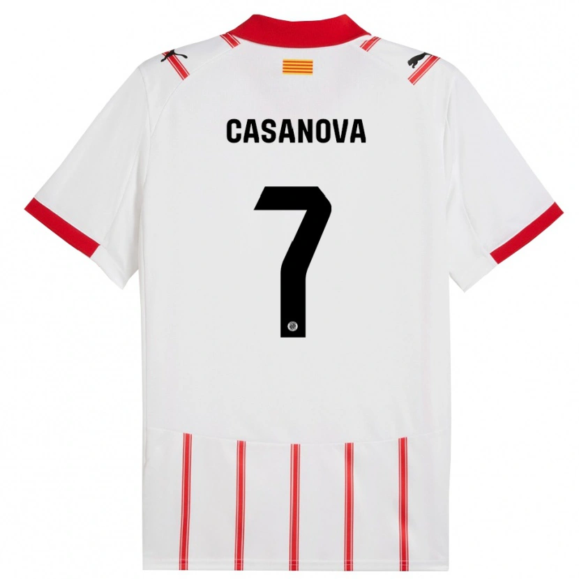 Danxen Kinder Àstrid Casanova #7 Weiß Rot Heimtrikot Trikot 2025/26 T-Shirt Schweiz