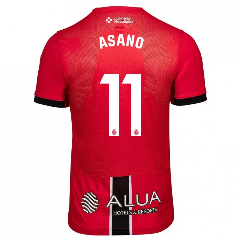 Danxen Kinder Takuma Asano #11 Rot Schwarz Heimtrikot Trikot 2025/26 T-Shirt Schweiz