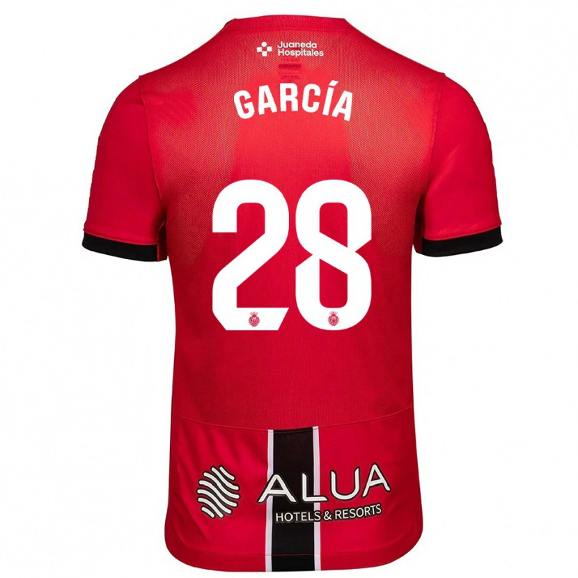 Danxen Kinder Jandro García #28 Rot Schwarz Heimtrikot Trikot 2025/26 T-Shirt Schweiz