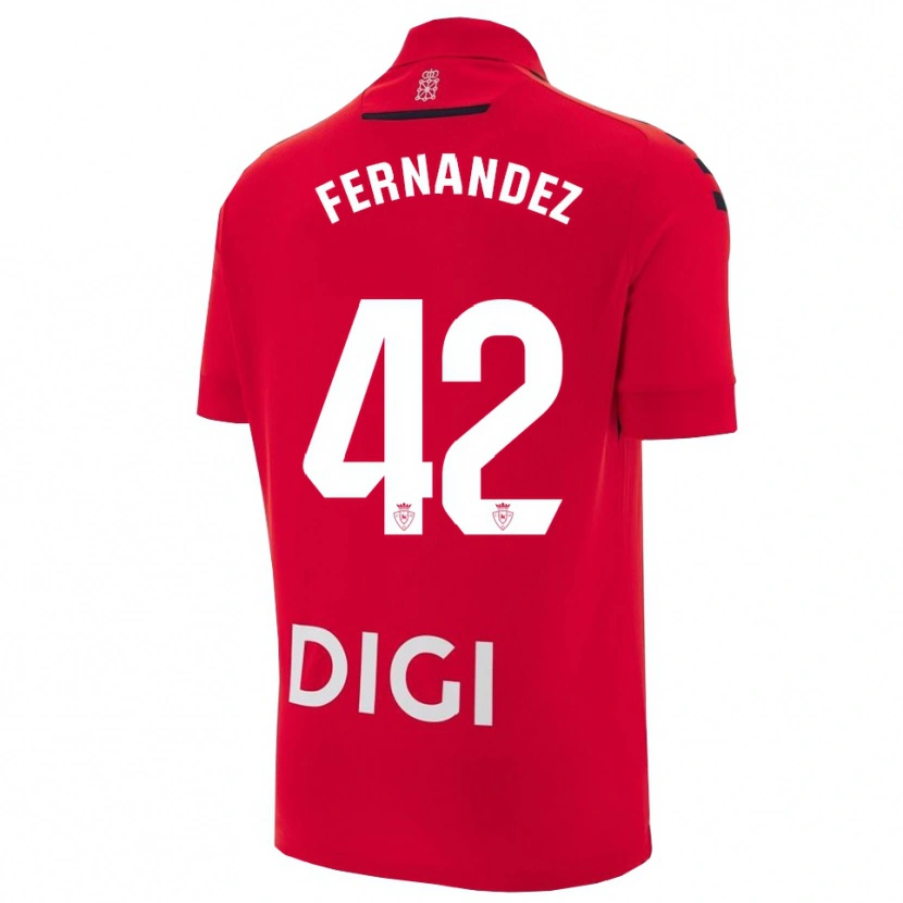 Danxen Kinder Rafa Fernández #42 Rot Schwarz Heimtrikot Trikot 2025/26 T-Shirt Schweiz