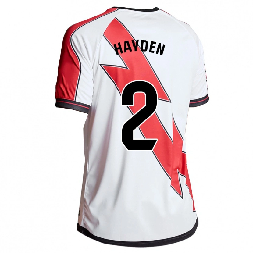 Danxen Kinder Danielle Hayden #2 Weiß Rot Heimtrikot Trikot 2025/26 T-Shirt Schweiz