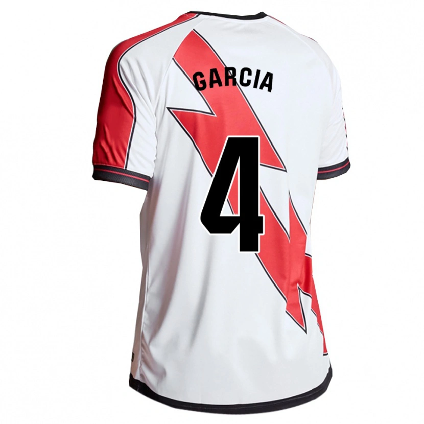 Danxen Kinder Pilar García #4 Weiß Rot Heimtrikot Trikot 2025/26 T-Shirt Schweiz