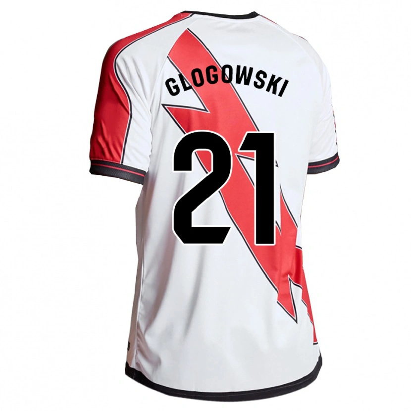Danxen Kinder Wiktor Glogowski #21 Weiß Rot Heimtrikot Trikot 2025/26 T-Shirt Schweiz