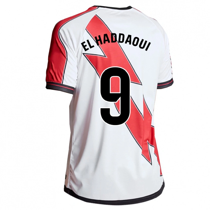 Danxen Kinder Hamza El Haddaoui #9 Weiß Rot Heimtrikot Trikot 2025/26 T-Shirt Schweiz