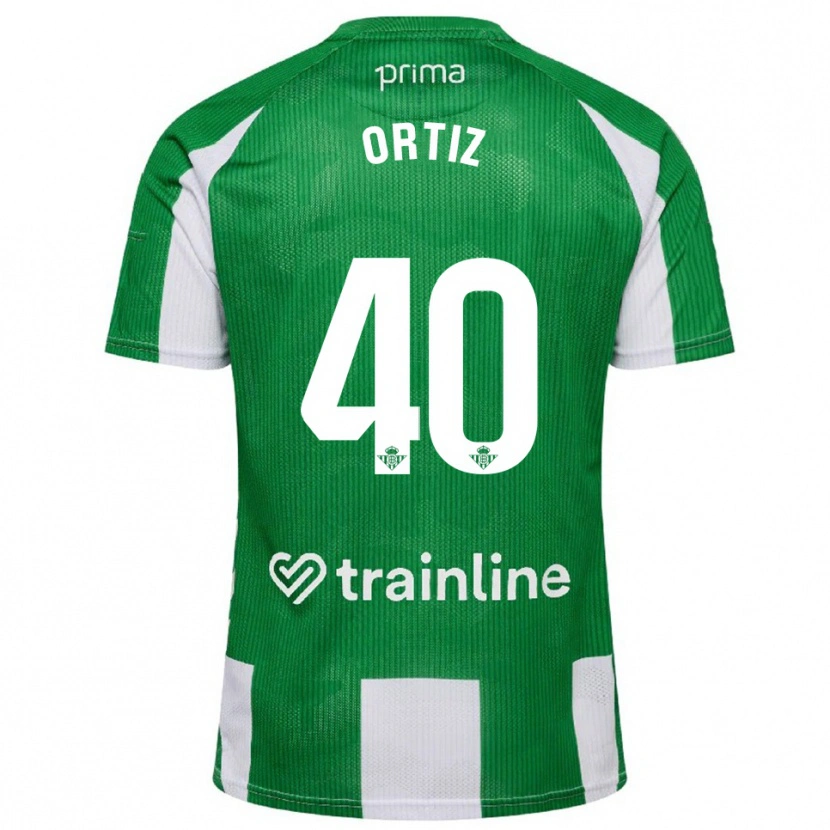 Danxen Kinder Ángel Ortiz #40 Grün Weiß Heimtrikot Trikot 2025/26 T-Shirt Schweiz
