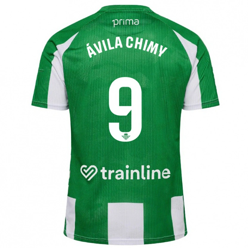 Danxen Kinder Chimy Ávila #9 Grün Weiß Heimtrikot Trikot 2025/26 T-Shirt Schweiz