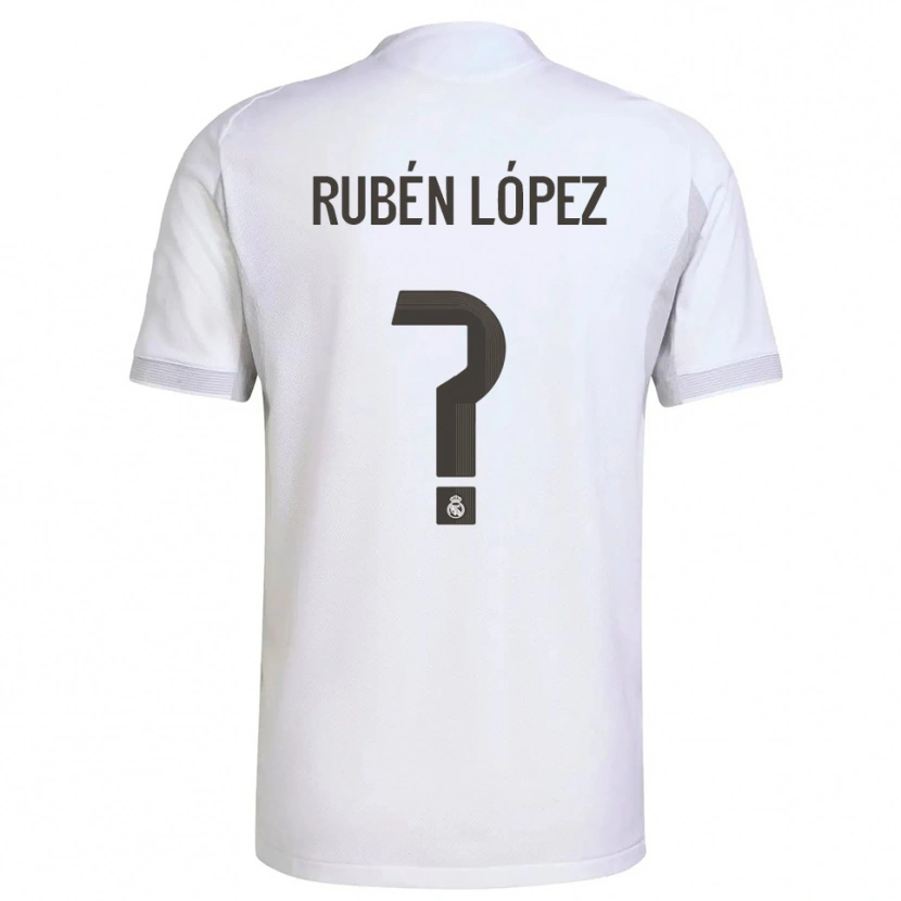 Danxen Kinder Rubén López #0 Weiß Gelb Heimtrikot Trikot 2025/26 T-Shirt Schweiz