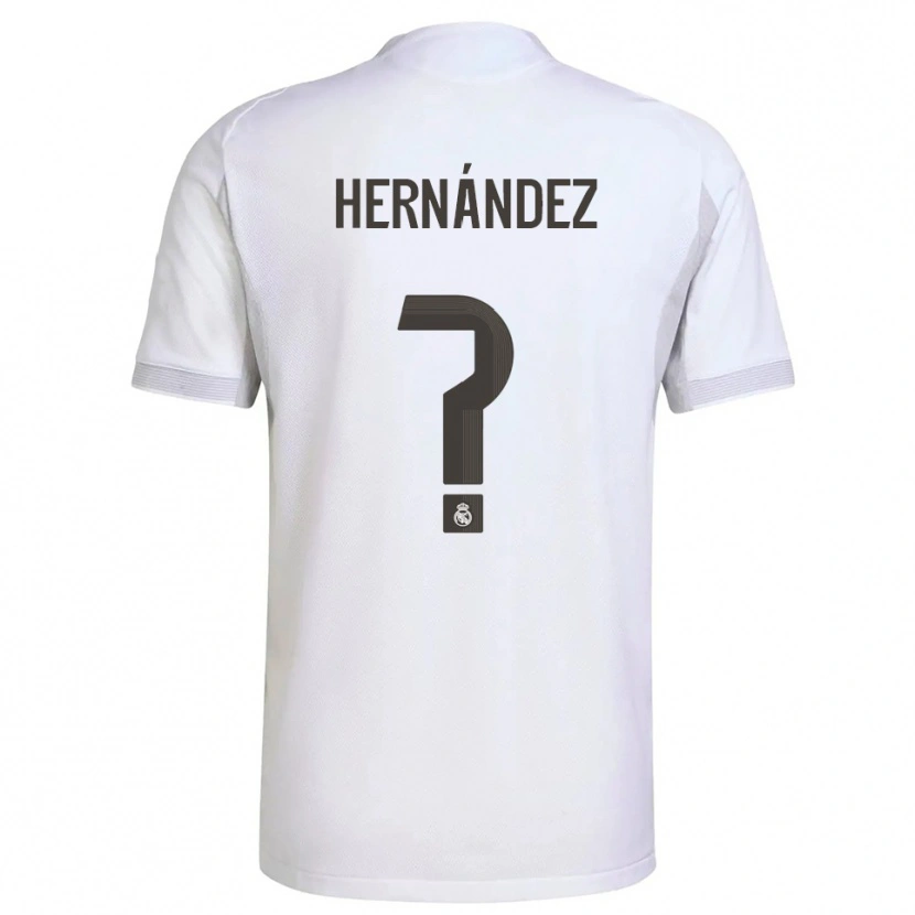 Danxen Kinder Enaitz Hernández #0 Weiß Gelb Heimtrikot Trikot 2025/26 T-Shirt Schweiz