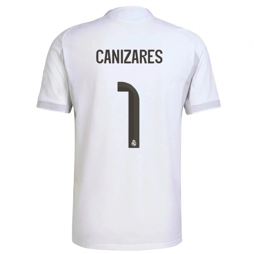 Danxen Kinder Lucas Canizares #1 Weiß Gelb Heimtrikot Trikot 2025/26 T-Shirt Schweiz