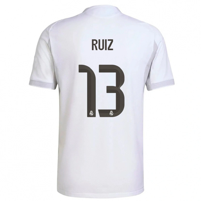 Danxen Kinder Guillermo Ruiz #13 Weiß Gelb Heimtrikot Trikot 2025/26 T-Shirt Schweiz