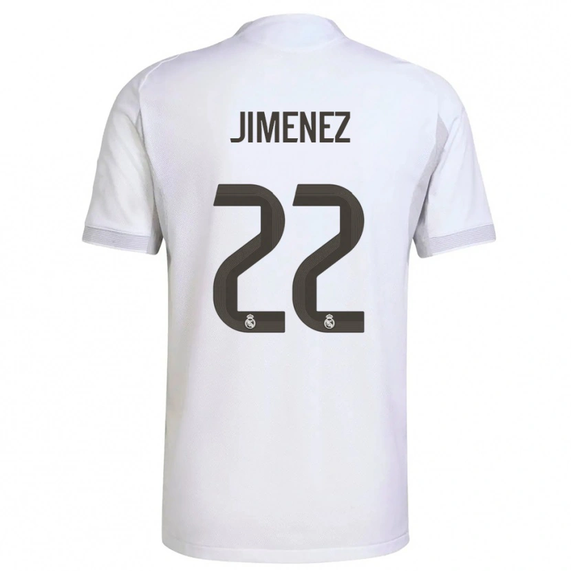 Danxen Kinder David Jiménez #22 Weiß Gelb Heimtrikot Trikot 2025/26 T-Shirt Schweiz