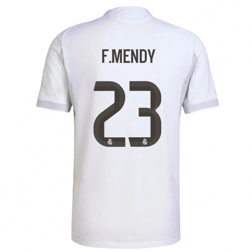 Danxen Kinder Ferland Mendy #23 Weiß Gelb Heimtrikot Trikot 2025/26 T-Shirt Schweiz