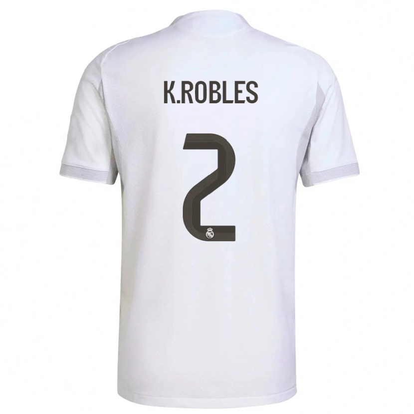 Danxen Kinder Kenti Robles #2 Weiß Gelb Heimtrikot Trikot 2025/26 T-Shirt Schweiz