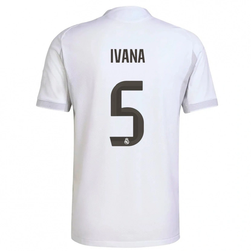 Danxen Kinder Ivana Andres #5 Weiß Gelb Heimtrikot Trikot 2025/26 T-Shirt Schweiz