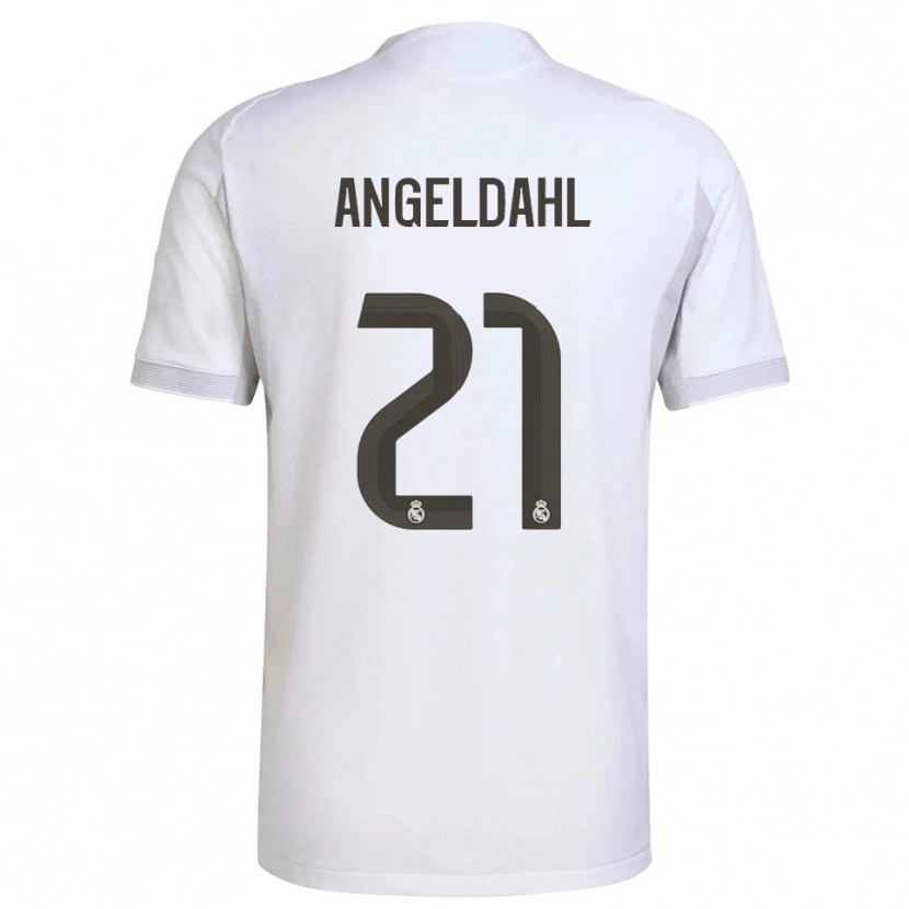 Danxen Kinder Filippa Angeldahl #21 Weiß Gelb Heimtrikot Trikot 2025/26 T-Shirt Schweiz