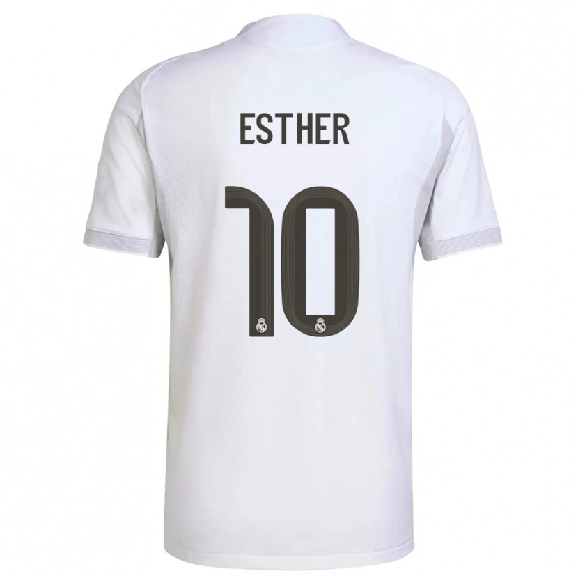 Danxen Kinder Esther Gonzalez #10 Weiß Gelb Heimtrikot Trikot 2025/26 T-Shirt Schweiz