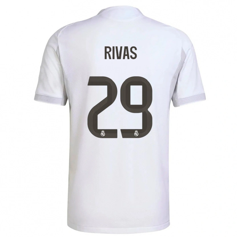 Danxen Kinder Mario Rivas #29 Weiß Gelb Heimtrikot Trikot 2025/26 T-Shirt Schweiz