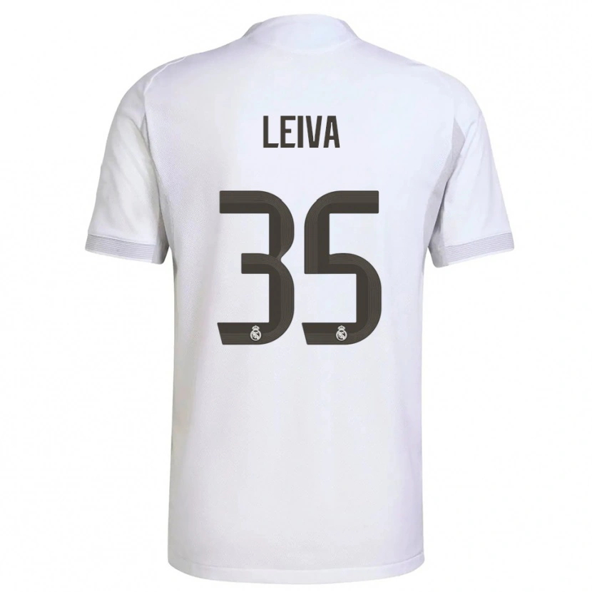 Danxen Kinder Álvaro Leiva #35 Weiß Gelb Heimtrikot Trikot 2025/26 T-Shirt Schweiz