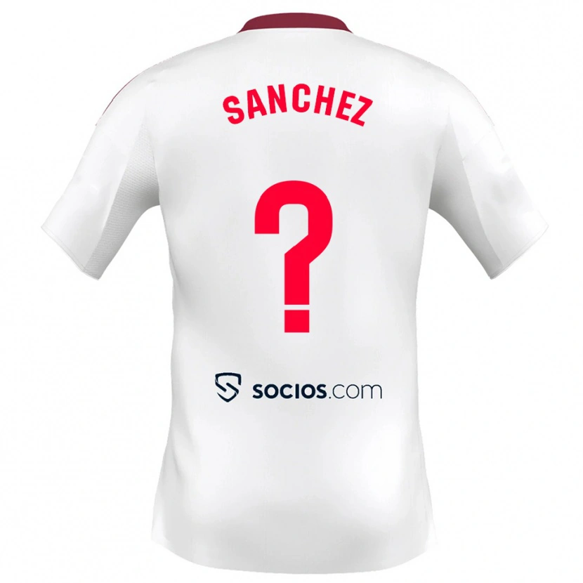 Danxen Kinder Carlos Sanchez #0 Weiß Rot Heimtrikot Trikot 2025/26 T-Shirt Schweiz