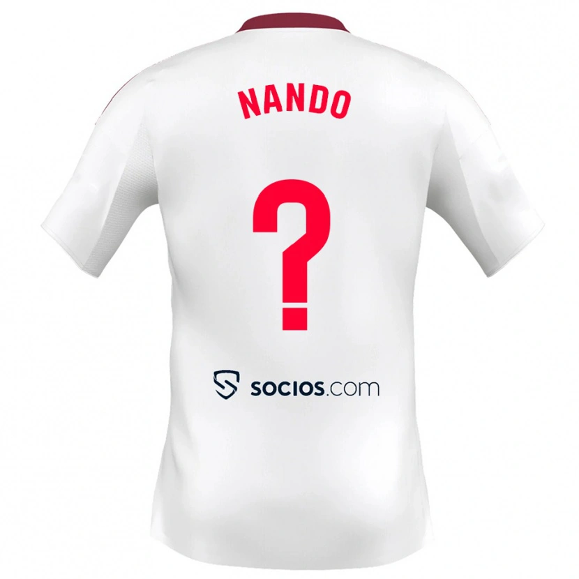 Danxen Kinder Nando Sánchez #0 Weiß Rot Heimtrikot Trikot 2025/26 T-Shirt Schweiz