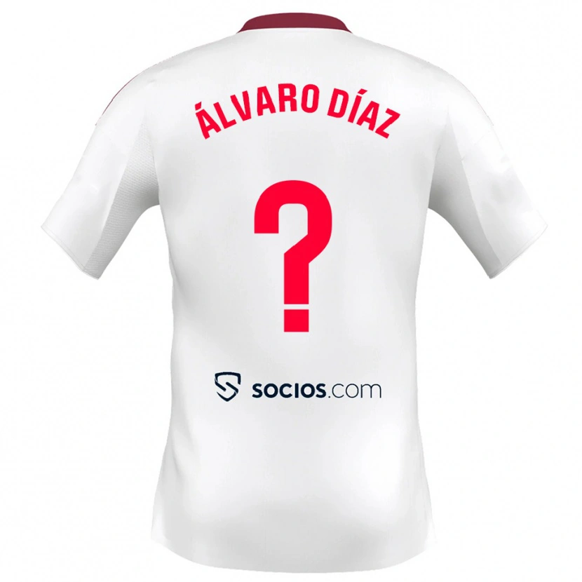 Danxen Kinder Álvaro Díaz #0 Weiß Rot Heimtrikot Trikot 2025/26 T-Shirt Schweiz