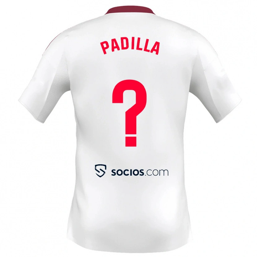 Danxen Kinder Natalia Padilla #0 Weiß Rot Heimtrikot Trikot 2025/26 T-Shirt Schweiz