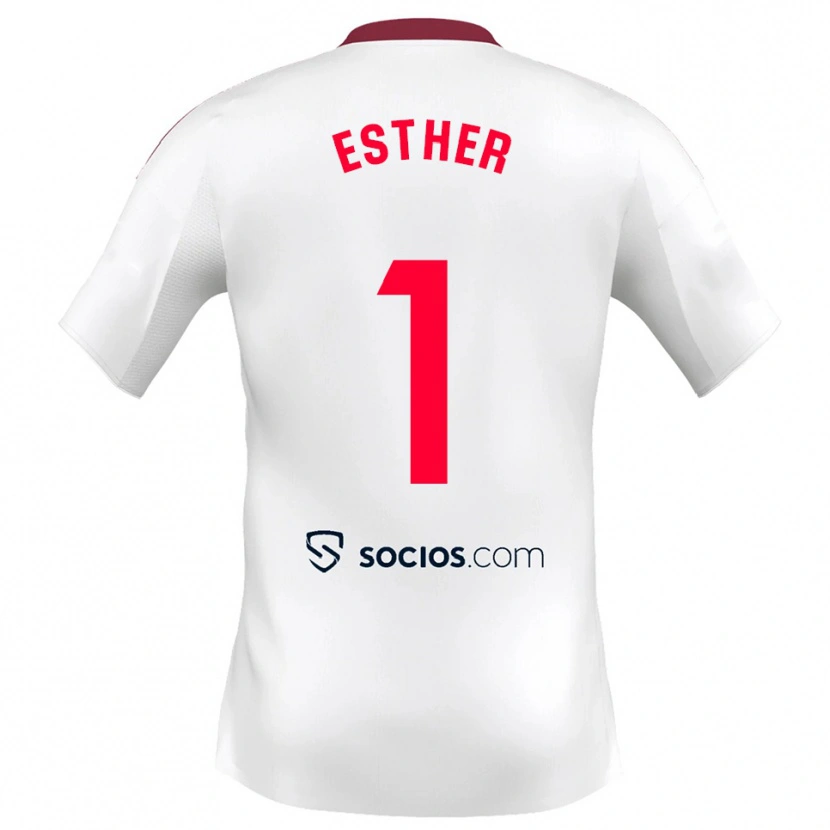 Danxen Kinder Esther Sullastres Ayuso #1 Weiß Rot Heimtrikot Trikot 2025/26 T-Shirt Schweiz