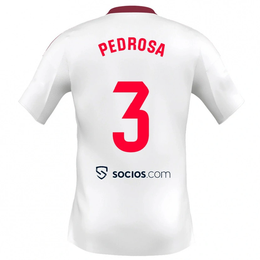 Danxen Kinder Adrià Pedrosa #3 Weiß Rot Heimtrikot Trikot 2025/26 T-Shirt Schweiz