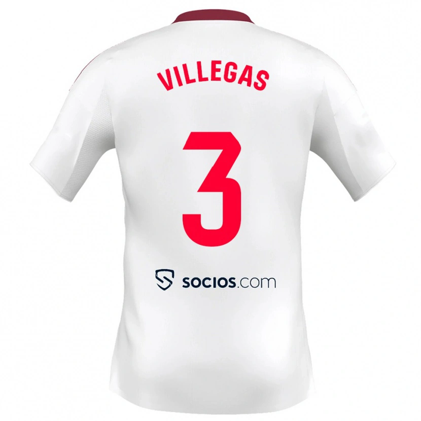 Danxen Kinder Juancho Villegas #3 Weiß Rot Heimtrikot Trikot 2025/26 T-Shirt Schweiz